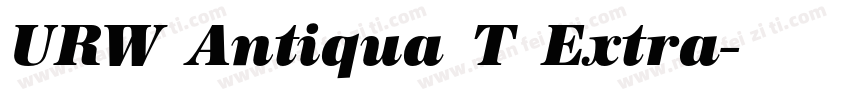 URW Antiqua T Extra字体转换